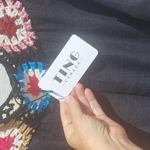 Beige Crochet Beach Bathing Suit Cover up NWT ONE SIZE 25" P2P - Picture 5 of 8